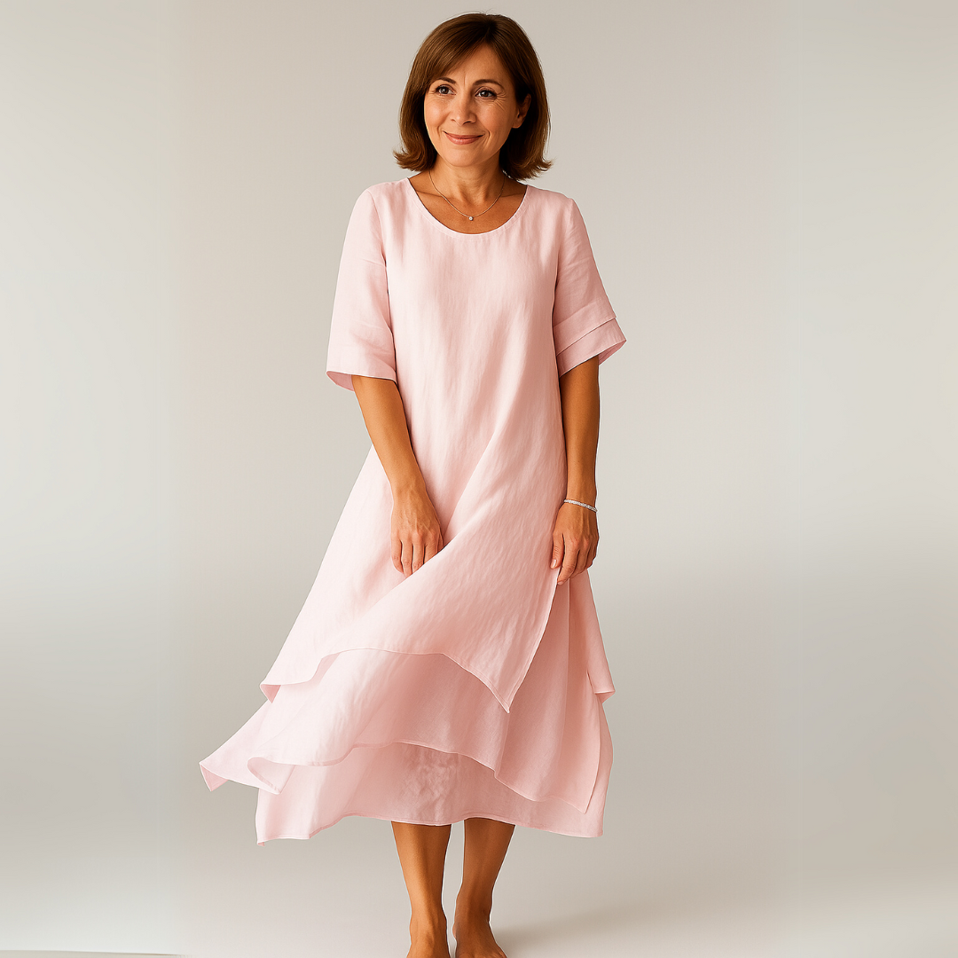 Auralie – Robe longue élégante en coton