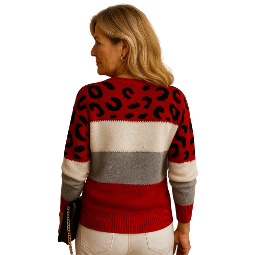 Leana™ | Pull Léopard Confort & Élégance